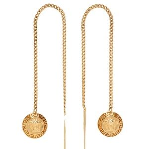 VERSACE chain link Medusa earrings